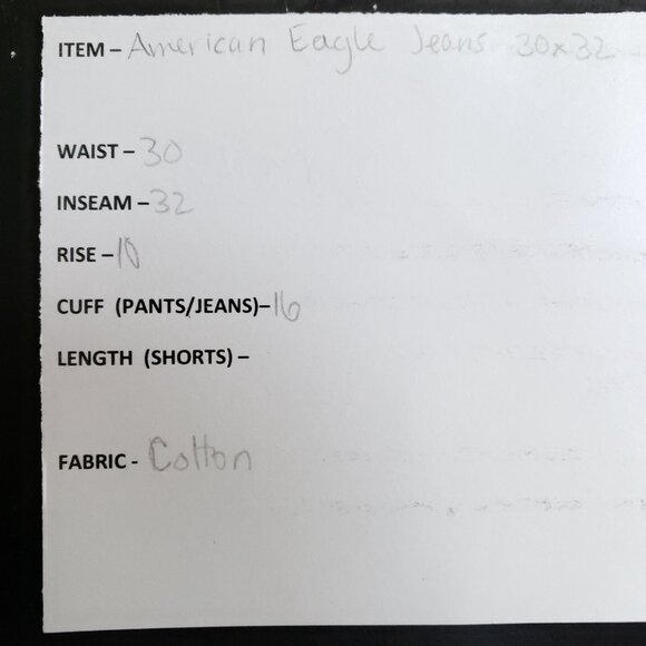 American Eagle Classic Straight Jeans Men's Sz 30x32 Dark Wash - Picture 6 of 7